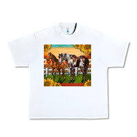 White Western Ranch Horses Urban Heavy Tee - LillyAllenDesigns
