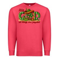 Cardinal With God All Things Are Possible Mexico Premium Sweatshirt - texasbilliewilder