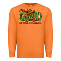 Carrot With God All Things Are Possible Mexico Premium Sweatshirt - texasbilliewilder