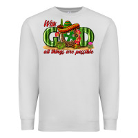 Dove Grey With God All Things Are Possible Mexico Premium Sweatshirt - texasbilliewilder