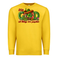 Lemon With God All Things Are Possible Mexico Premium Sweatshirt - texasbilliewilder