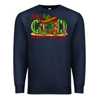 Navy With God All Things Are Possible Mexico Premium Sweatshirt - texasbilliewilder