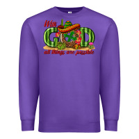 Purple With God All Things Are Possible Mexico Premium Sweatshirt - texasbilliewilder