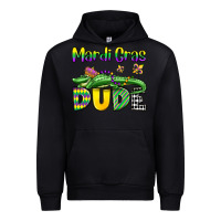 Black mardi gras dude alligator olivia Urban Hoodie - OliviaCreatesArt