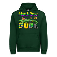 Forest Green mardi gras dude alligator olivia Urban Hoodie - OliviaCreatesArt