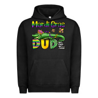 Pigment Black mardi gras dude alligator olivia Urban Hoodie - OliviaCreatesArt