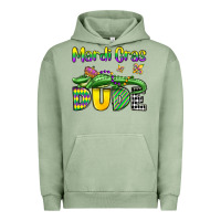 Pigment Oil Green mardi gras dude alligator olivia Urban Hoodie - OliviaCreatesArt