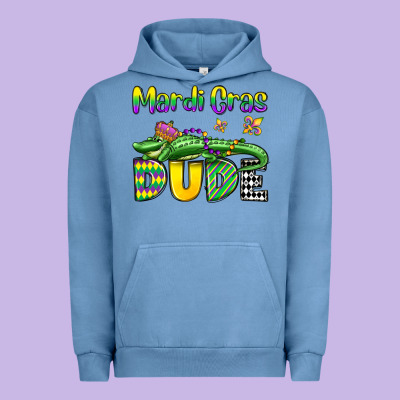 Mardi Gras Dude Alligator Olivia Urban Hoodie Designed By Oliviacreatesart