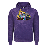 Cloud Purple easter excavator gnome egg leopard Vintage Hoodie - Artiststas