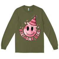Army Green birthday girl Long Sleeve Tee - MaliasSmallBusiness