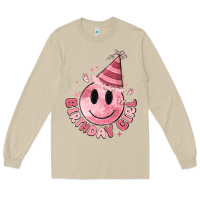 Mushroom birthday girl Long Sleeve Tee - MaliasSmallBusiness