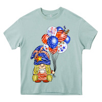 Arona patriotic gnome balloon Heavy Core Tee - BarkalooDesign