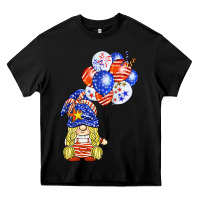 Black patriotic gnome balloon Heavy Core Tee - BarkalooDesign