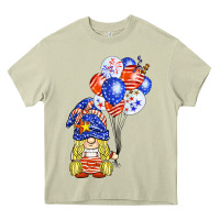 Mossy patriotic gnome balloon Heavy Core Tee - BarkalooDesign