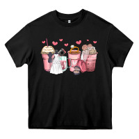 Black wedding bride coffee cups Heavy Core Tee - Zillion Design Studio