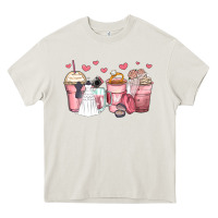 Cream wedding bride coffee cups Heavy Core Tee - Zillion Design Studio