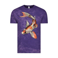 Cloud Purple Koi Fish Vintage Tee - LillyAllenDesigns