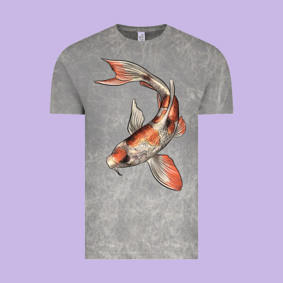 Koi Fish Vintage Tee Designed By Lillyallendesigns