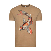 Vintage Coffee Koi Fish Vintage Tee - LillyAllenDesigns