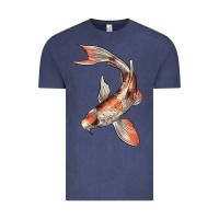 Vintage Denim Koi Fish Vintage Tee - LillyAllenDesigns