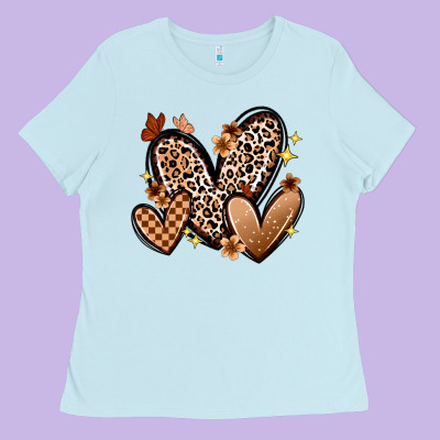 Melanin Hearts Ladies Tee Designed By Zillion Design Studio