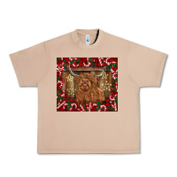 Burro Christmas highland cow with candy canes Urban Heavy Tee - BarkalooDesign