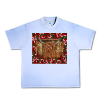 Grape Ice Christmas highland cow with candy canes Urban Heavy Tee - BarkalooDesign