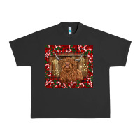 Christmas Highland Cow With Candy Canes Urban Heavy Tee | Teevron