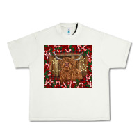 Pistachio Christmas highland cow with candy canes Urban Heavy Tee - BarkalooDesign