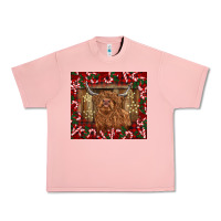 Salmon Christmas highland cow with candy canes Urban Heavy Tee - BarkalooDesign