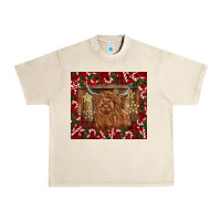 Sandshell Christmas highland cow with candy canes Urban Heavy Tee - BarkalooDesign
