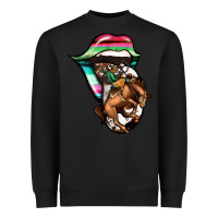 Black Serape Cowboy Tongue Heavyweight Sweatshirt - Jasminsmagicworld