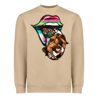Mushroom Serape Cowboy Tongue Heavyweight Sweatshirt - Jasminsmagicworld