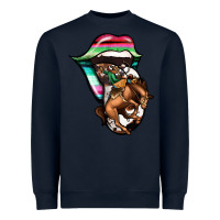 Navy Serape Cowboy Tongue Heavyweight Sweatshirt - Jasminsmagicworld