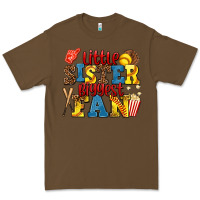 Cacao little sister biggest fan softball Premium Tee - AdoDesignShop