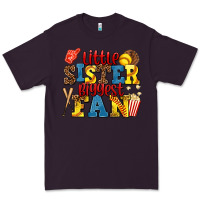 Plum little sister biggest fan softball Premium Tee - AdoDesignShop
