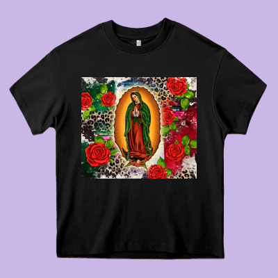 Lady Of Guadalupe Heavy Core Tee Designed By Cts Tumbler Store