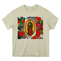 Mossy Lady of Guadalupe Heavy Core Tee - CTS Tumbler Store