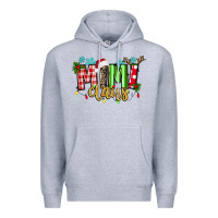 Heather Grey mimi claus Premium Hoodie - texasbilliewilder