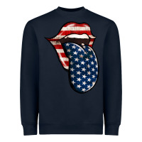Navy America 4th Of July Tongue Heavyweight Sweatshirt - Jasminsmagicworld