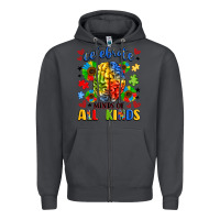 Smoke celebrate neurodiversity Zipper Hoodie - LillyAllenDesigns