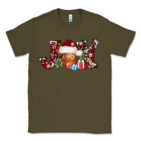Army Green joy christmas heifer Classic Tee - AdoDesignShop