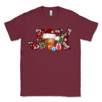 Burgundy joy christmas heifer Classic Tee - AdoDesignShop