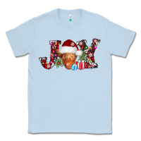 Dusty Blue joy christmas heifer Classic Tee - AdoDesignShop