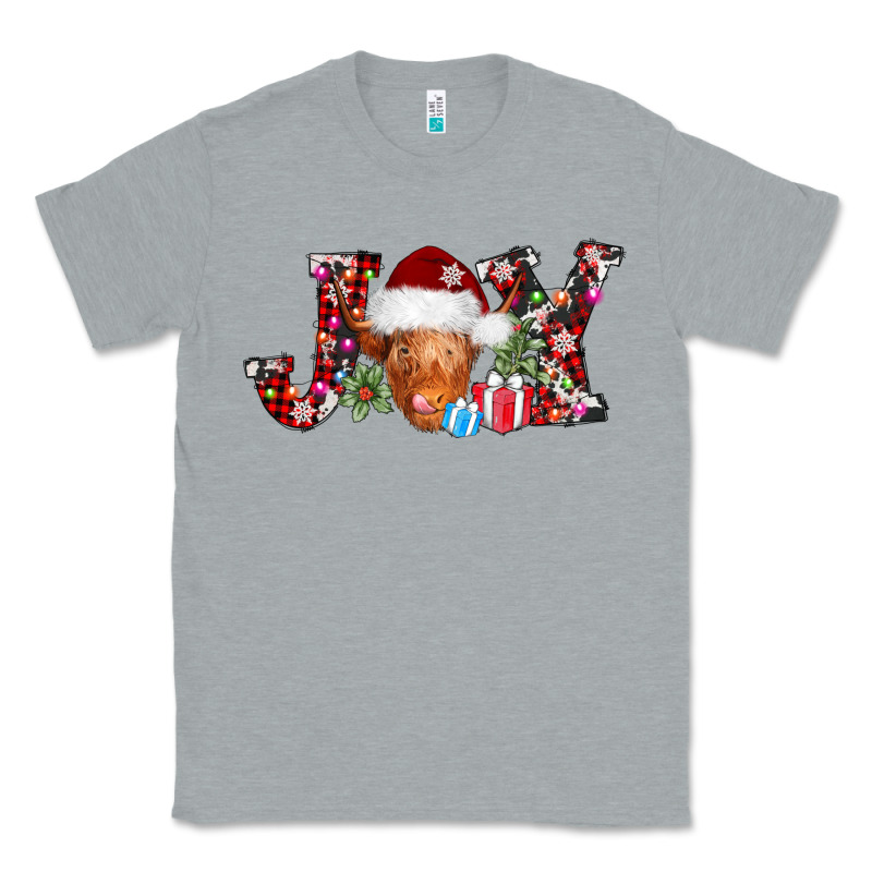 Joy Christmas Heifer Classic Tee by AdoDesignShop | Teevron