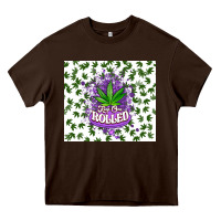 Chocolate Brown keep one rolled weed Heavy Core Tee - CTS Tumbler Store