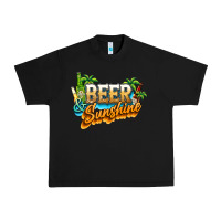 Black Beer and sunshine Urban Heavy Tee - NancyCooperArtShop