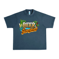 Midnight Navy Beer and sunshine Urban Heavy Tee - NancyCooperArtShop