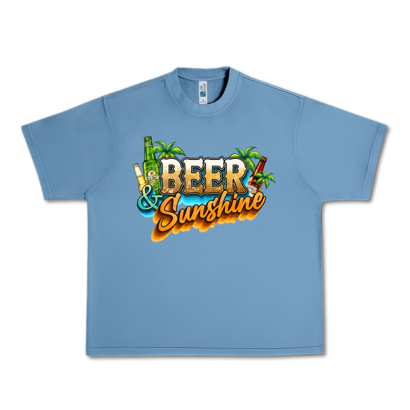 Beer And Sunshine Urban Heavy Tee by NancyCooperArtShop | Teevron