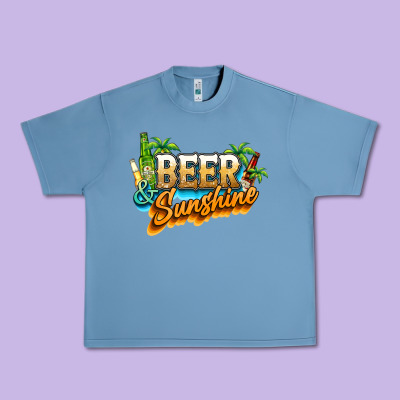Beer And Sunshine Urban Heavy Tee Designed By Nancycooperartshop